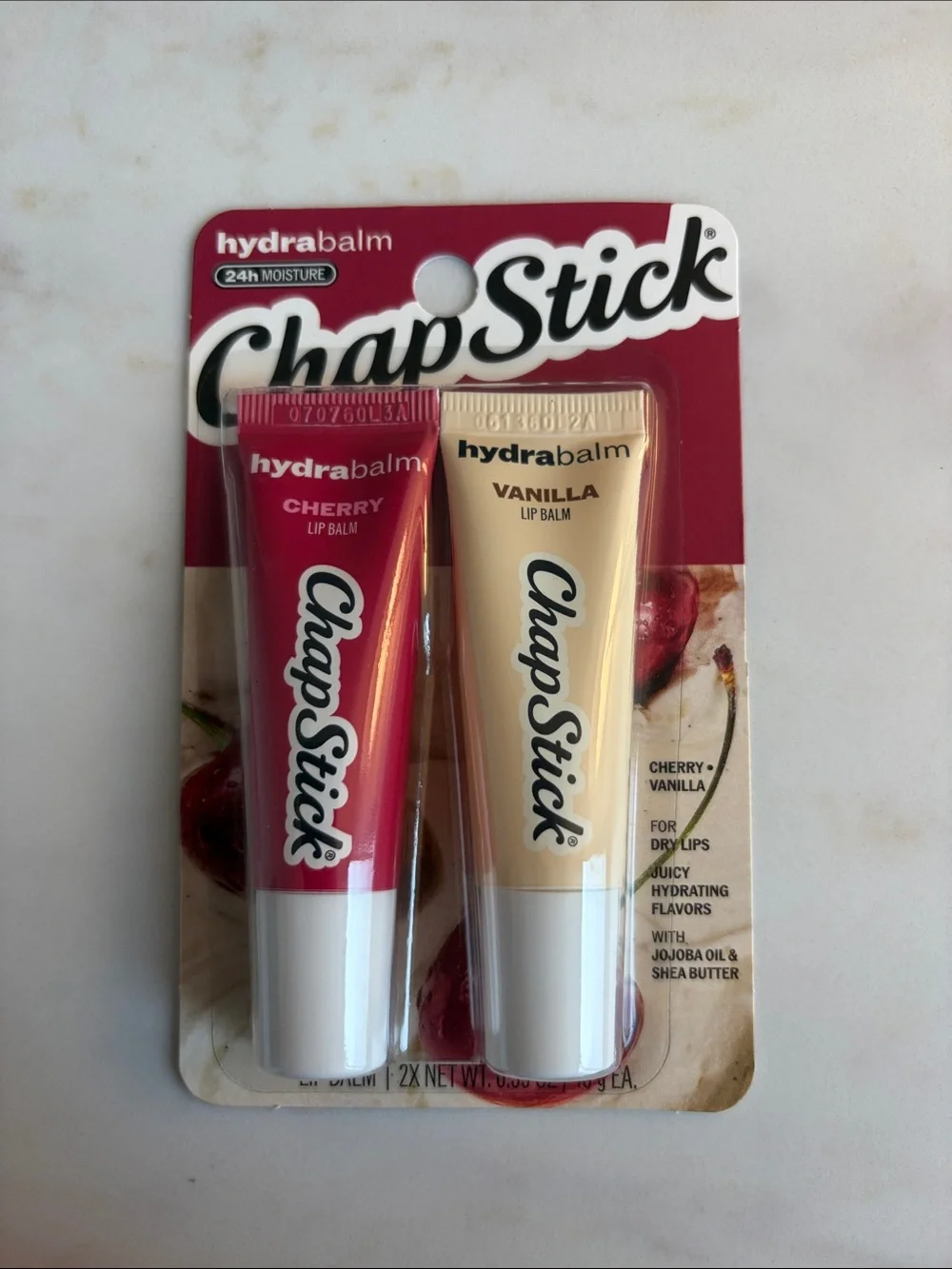 ChapStick Hydrabalm Lip Balm: Bundle of 4 (Cherry, Vanilla, Guava, Watermelon)